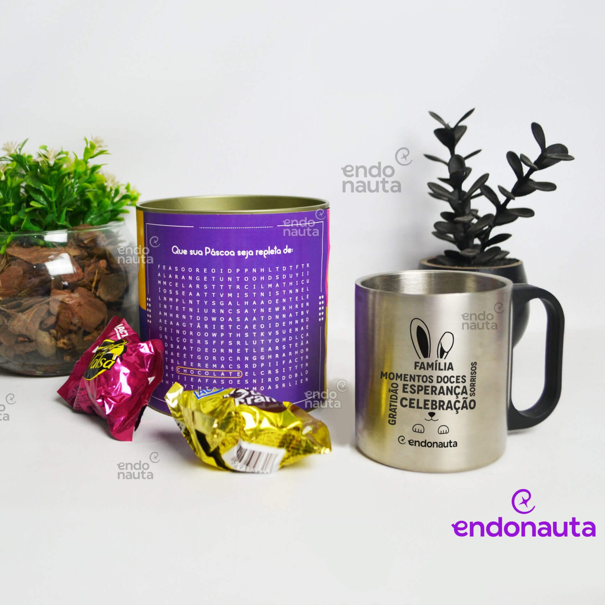 surpresa enlatada brinde de páscoa para empresas