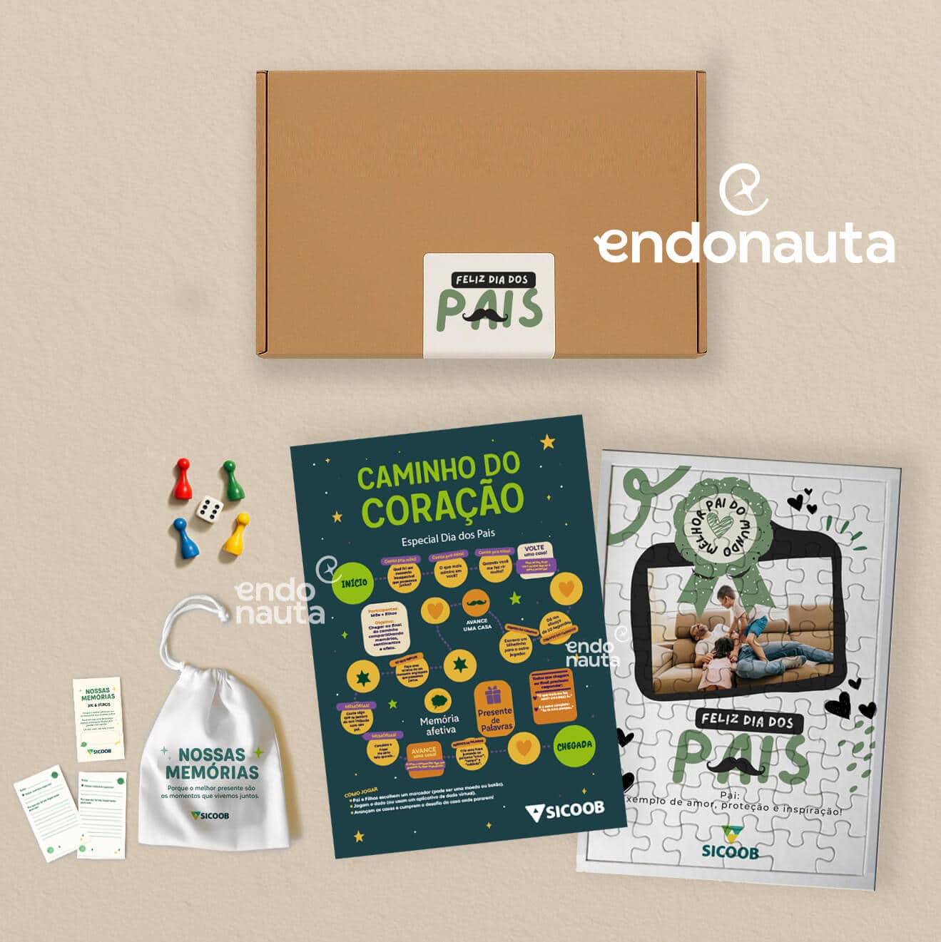 Kit Caminhos do Coração Dia dos Pais