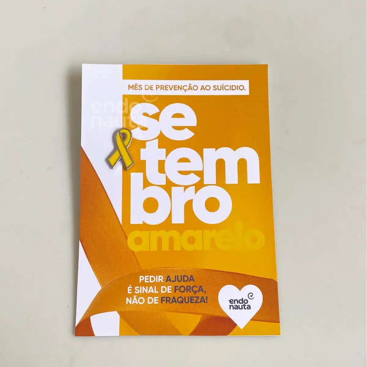 CARTÃO PIN SETEMBRO AMARELO