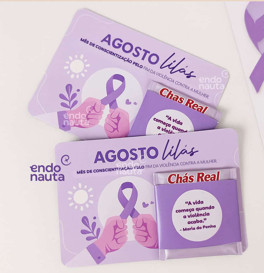 202 CARTAO CHA brinde agosto lilas