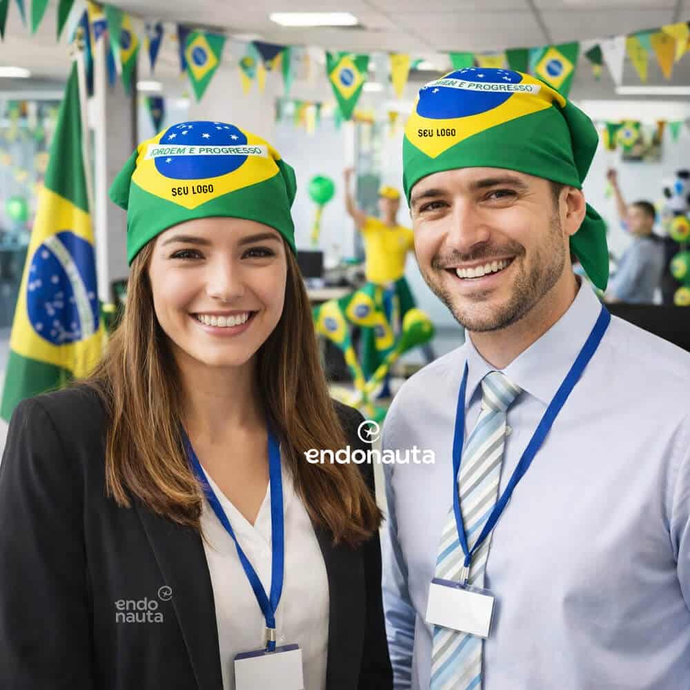 bandana personalizada brasil copa do mundo brinde corporativo
